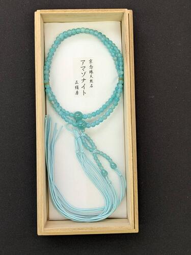 布教用　女性用　アマゾナイト　５ｍｍ玉（108玉）　共仕立